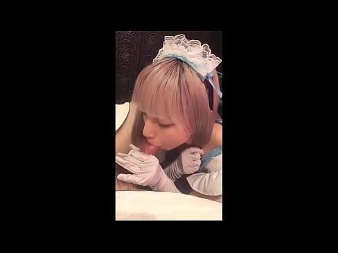❤️ Idol Japanese [mayuka], Aṣọ iranṣẹbinrin Faranse, apakan 1, ifefẹfẹ ati fifẹ kuro pẹlu ipara ❤ Ohun onihoho didara ☑